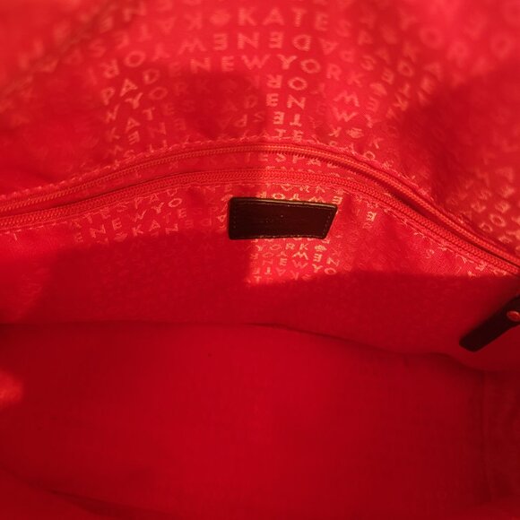 Kate Spade ♠️ Wellesley Stripe Alessa Striped Patent Leather Satchel/Crossbody - Picture 10 of 17